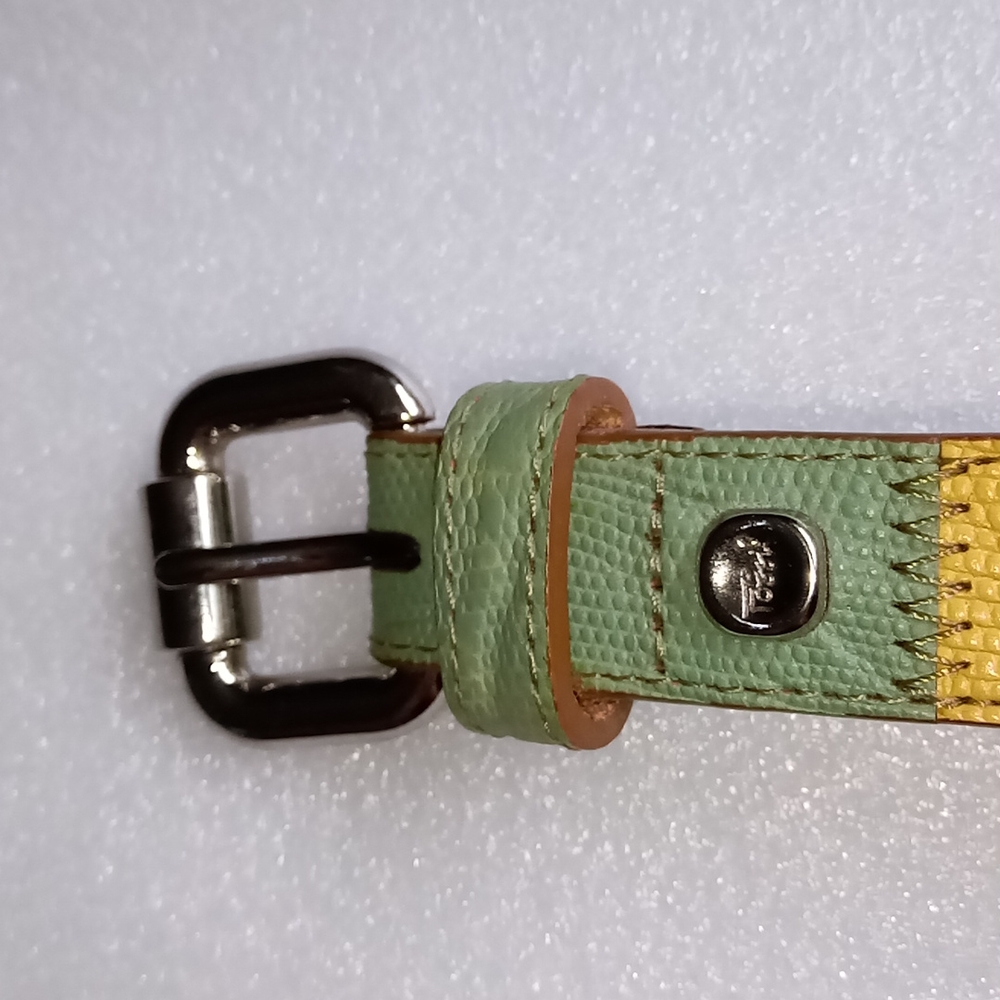 Fossil Genuine Leather Multicolor / Patch Work Be… - image 4